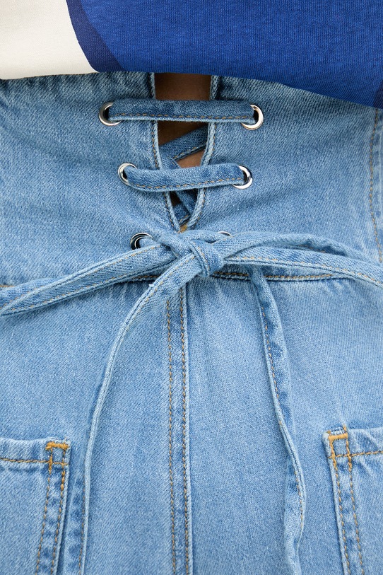 ERMANNO Firenze τζιν φαρδιά γυναικεία D48EP084EJ4 μπλε