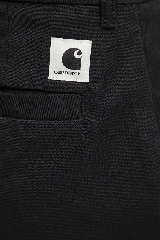 Carhartt WIP spodnie bawełniane W Brady Pant czarny I036328.8902
