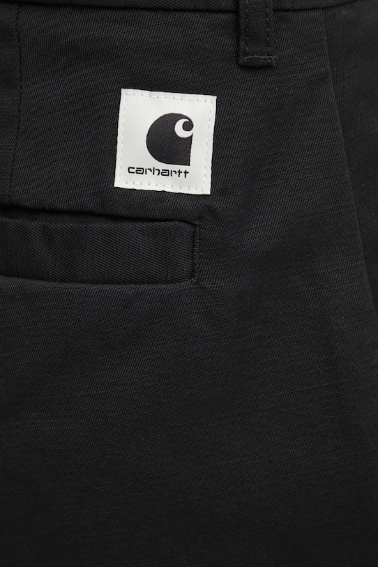 Carhartt WIP spodnie bawełniane W Brady Pant czarny I036328.8902