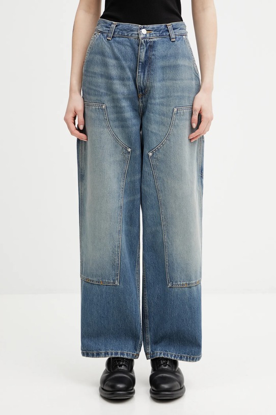 Дънки Carhartt WIP W Brandon Double Knee Pant син I036323.01B7