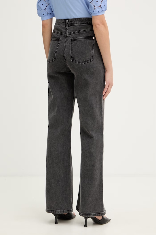 Odzież Morgan jeansy bootcut damskie PEVE czarny