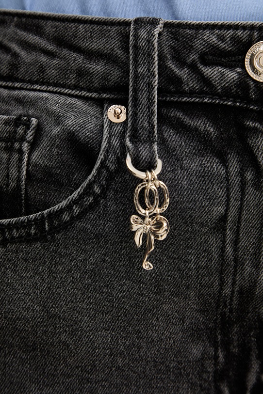 Morgan jeansy bootcut damskie czarny PEVE