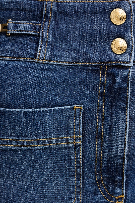 Elisabetta Franchi jeansy flare damskie niebieski PJ26D61E2