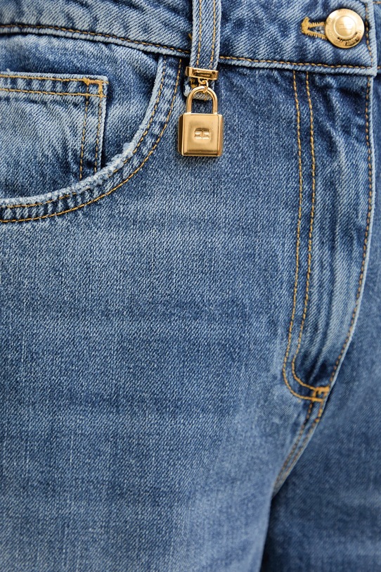 Elisabetta Franchi jeansy niebieski PJ27D61E2