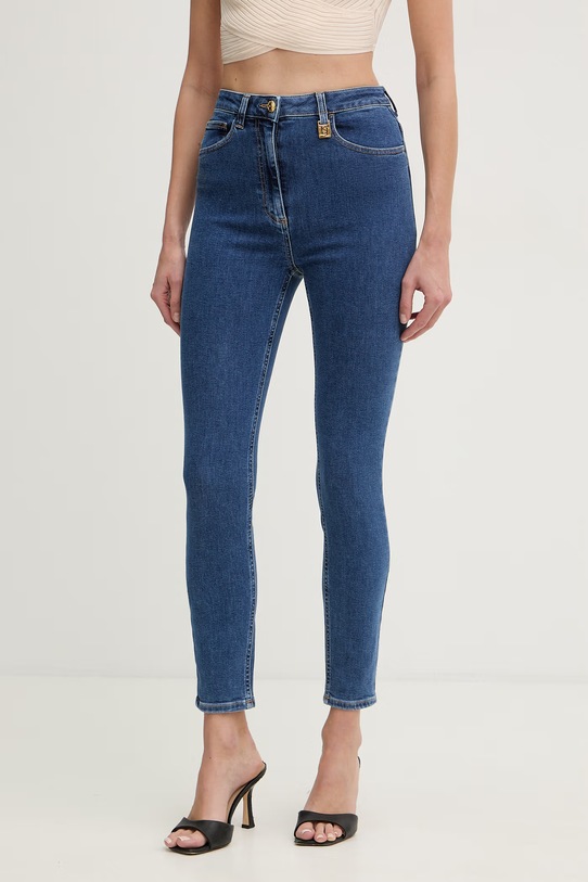 Elisabetta Franchi jeansy skinny damskie niebieski PJ30I61E2