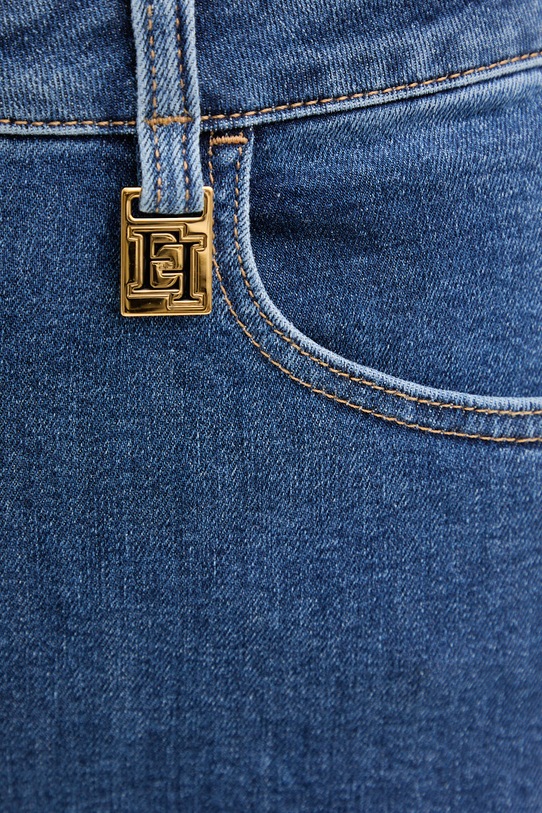 Elisabetta Franchi jeansy skinny damskie PJ30I61E2 niebieski