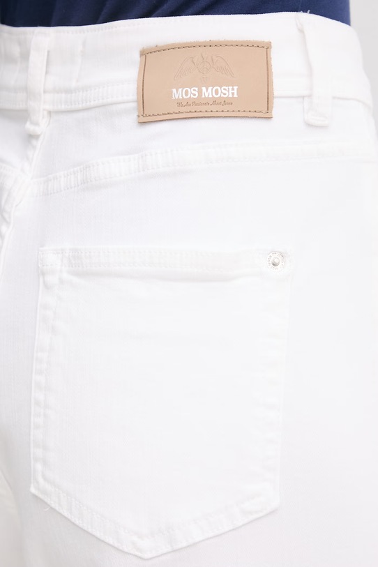 Mos Mosh jeansy wide leg damskie Dara biały 178600