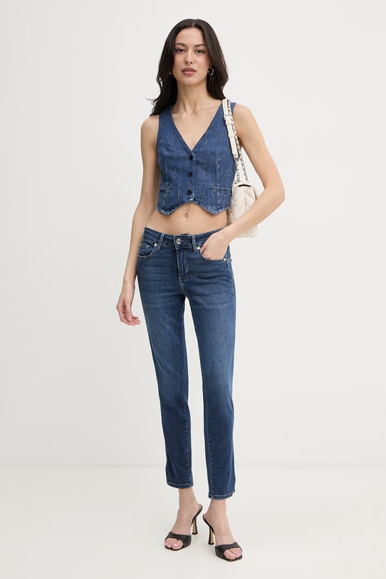 Liu Jo jeansy skinny damskie UA6012.DS085 granatowy SS26