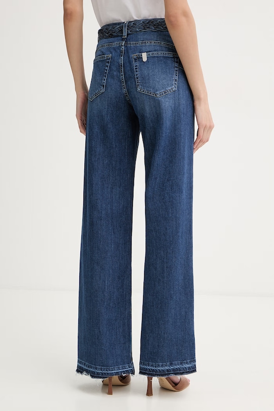 Odzież Liu Jo jeansy flare damskie UA6084.D0275 granatowy