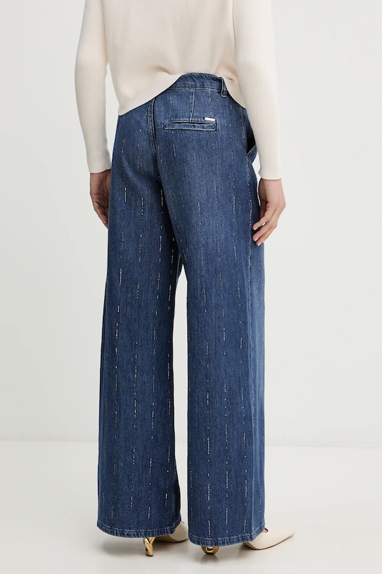 Odzież Liu Jo jeansy z domieszką lnu UA6108.D0315 granatowy