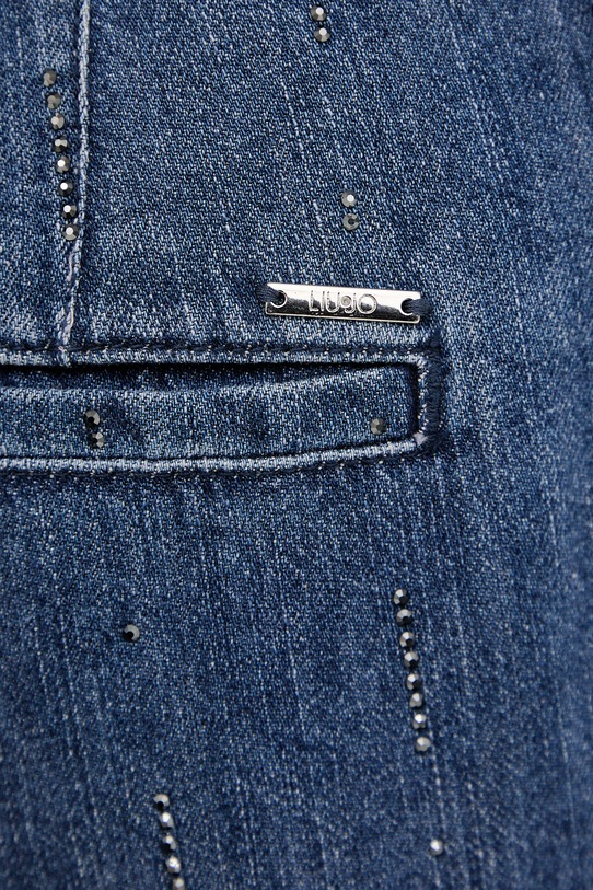 Liu Jo jeansy z domieszką lnu granatowy UA6108.D0315