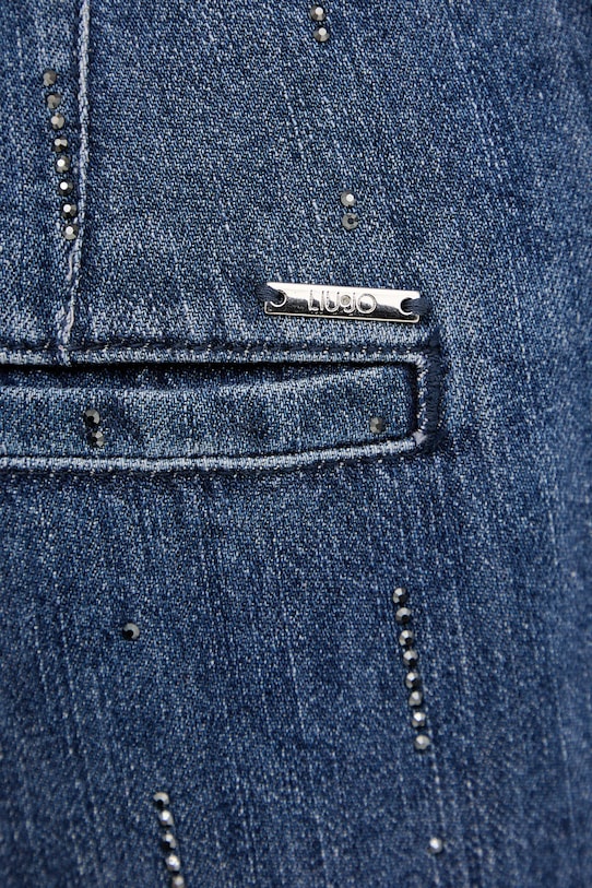 Liu Jo jeansy z domieszką lnu granatowy UA6108.D0315
