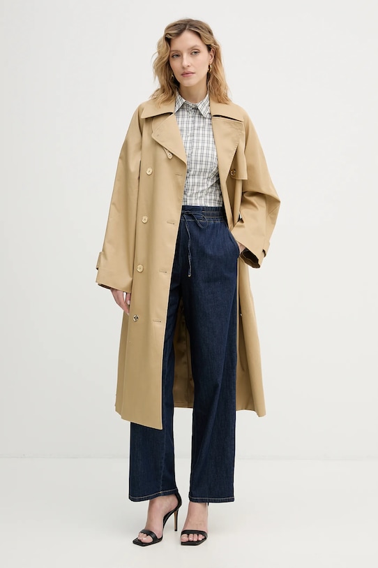 Marella spodnie Emme by Marella 2615181091200 niebieski SS26