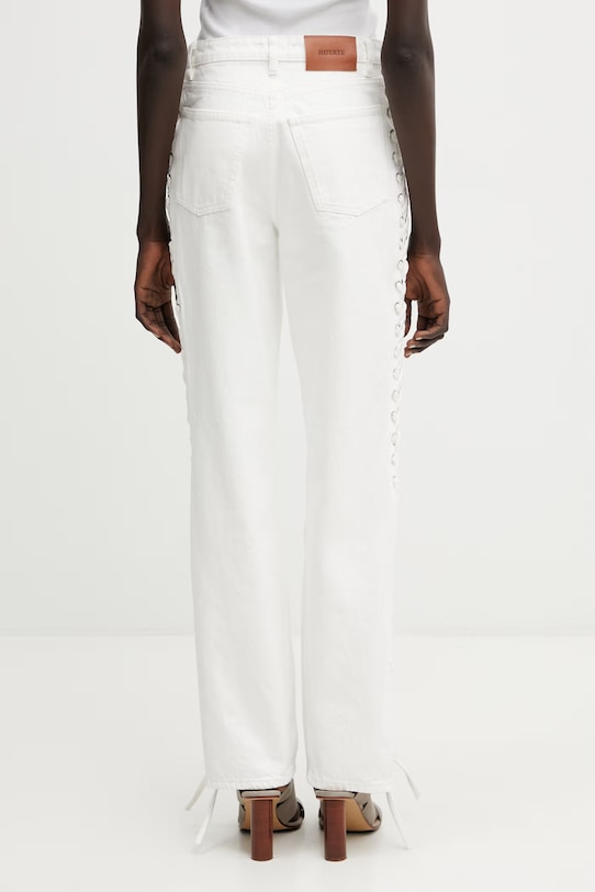 Odzież Rotate jeansy loose damskie 1155352121 beżowy