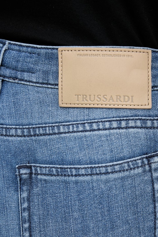Trussardi jeansy skinny damskie niebieski P4559200343N