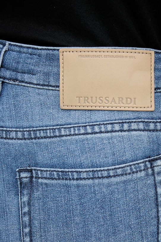 Trussardi jeansy skinny damskie niebieski P4559200343N