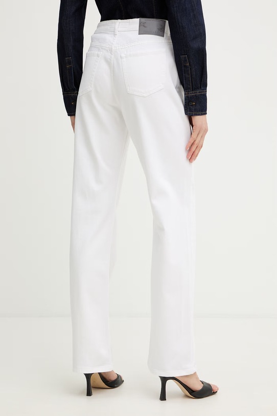 Odzież Trussardi jeansy straight damskie P7059000362N biały