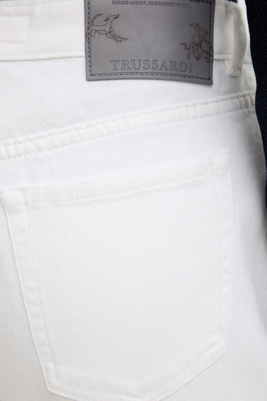 Trussardi jeansy straight damskie biały P7059000362N