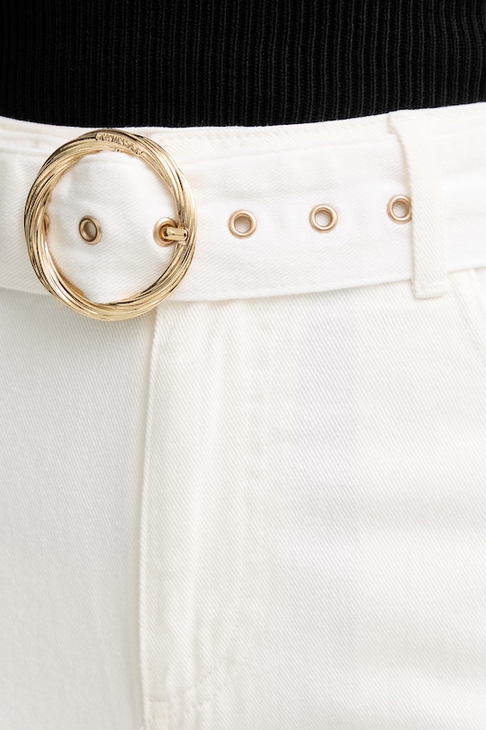 Twinset дънки wide leg дамски бежов 261TT2470