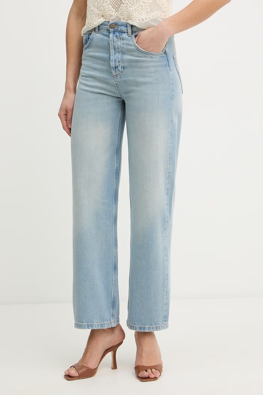 Twinset jeansy relaxed fit damskie niebieski 261TT2510