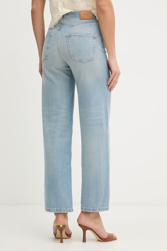 Oblečenie Twinset dámske relaxed fit džínsy 261TT2510 modrá