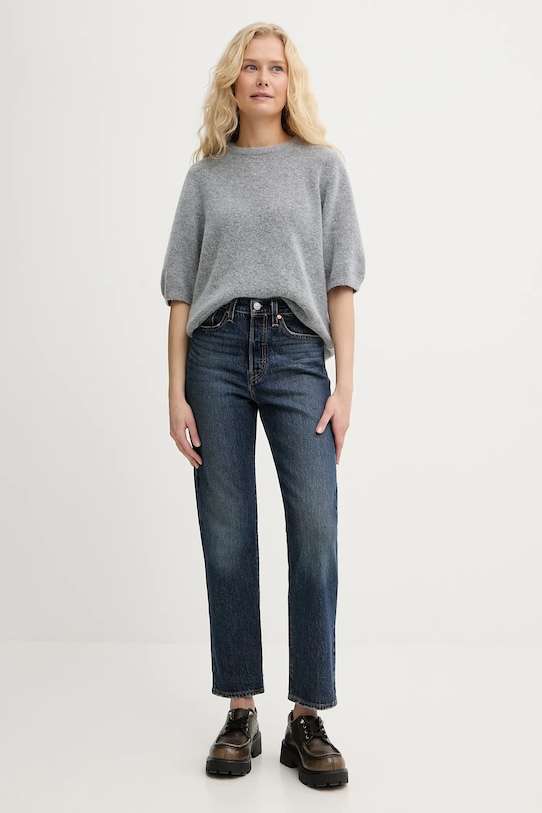 Τζιν παντελόνι Levi's WEDGIE STRAIGHT 34964 σκούρο μπλε SS26