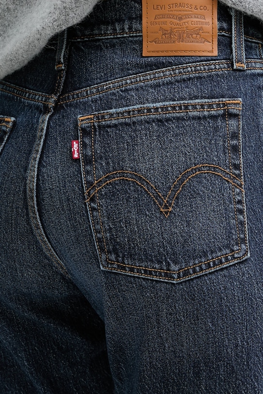 Τζιν παντελόνι Levi's WEDGIE STRAIGHT σκούρο μπλε 34964