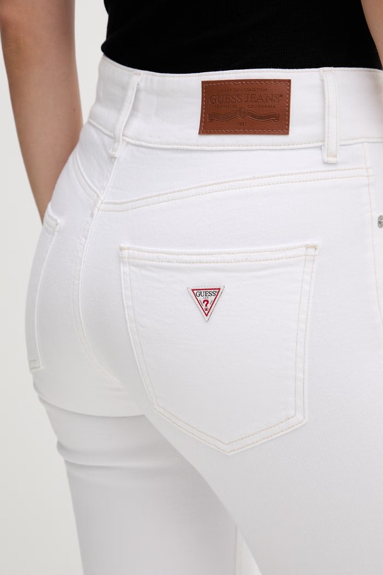 Guess Jeans jeansy slim fit damskie biały W6GA2G.D0131