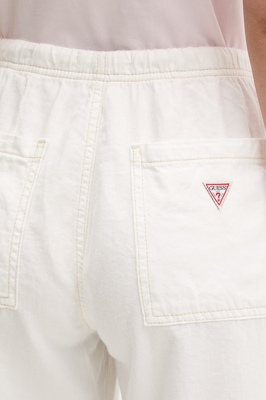 Guess Jeans jeansy wide leg damskie biały W6GA2J.D5NW2