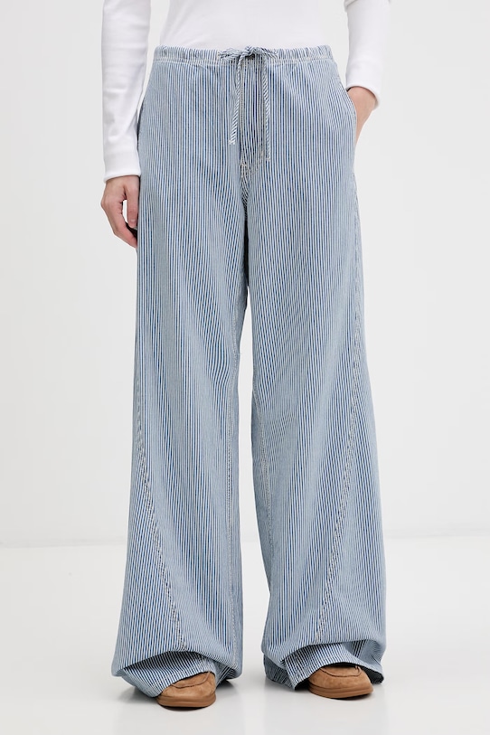 Guess Jeans široke traperice ženske plava W6GA2J.D7881