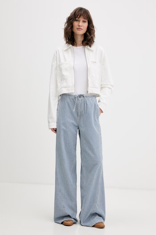 Guess Jeans široke traperice ženske W6GA2J.D7881 plava SS26