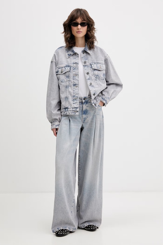 Guess Jeans wide leg traperice za žene W6GA2U.D5M57 plava SS26