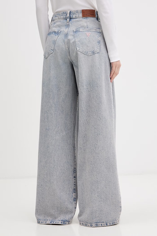 Odjeća Guess Jeans wide leg traperice za žene W6GA2U.D5M57 plava