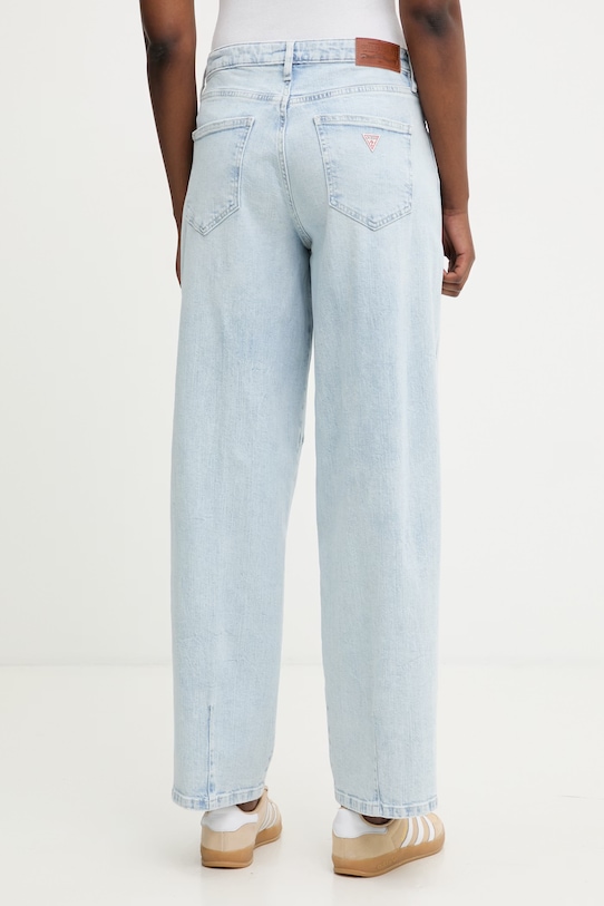 Oblečení Guess Jeans džíny barrel dámské W6GA2X.D0029 modrá