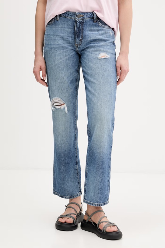 Guess Jeans jeansy straight damskie niebieski W6GA98.D6535