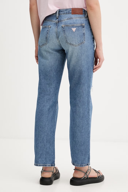 Odzież Guess Jeans jeansy straight damskie W6GA98.D6535 niebieski