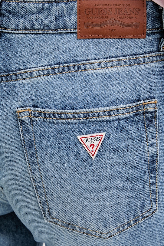 Guess Jeans jeansy straight damskie niebieski W6GA98.D6535