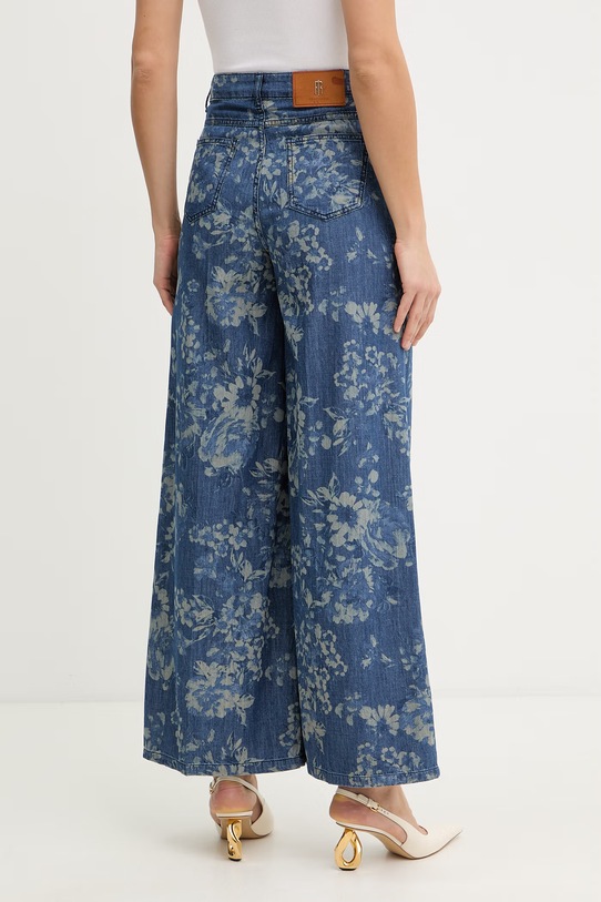 Odzież Fracomina spodnie damskie bawełniane FS26SV3012D400K2 niebieski