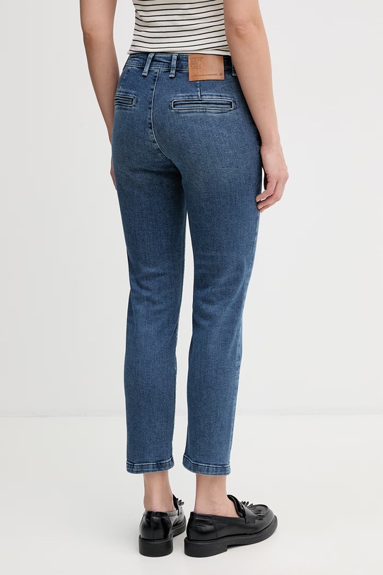 Odzież United Colors of Benetton jeansy chino damskie 4LCBDF0B8 niebieski