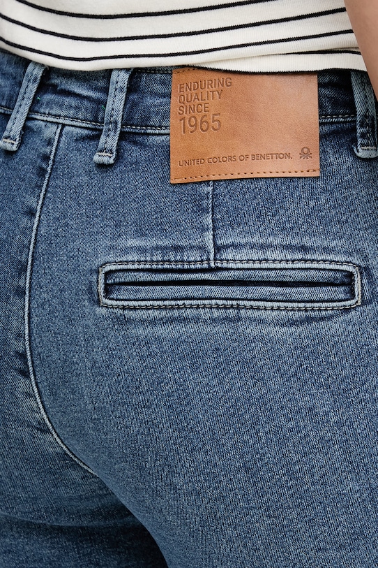 United Colors of Benetton jeansy chino damskie niebieski 4LCBDF0B8