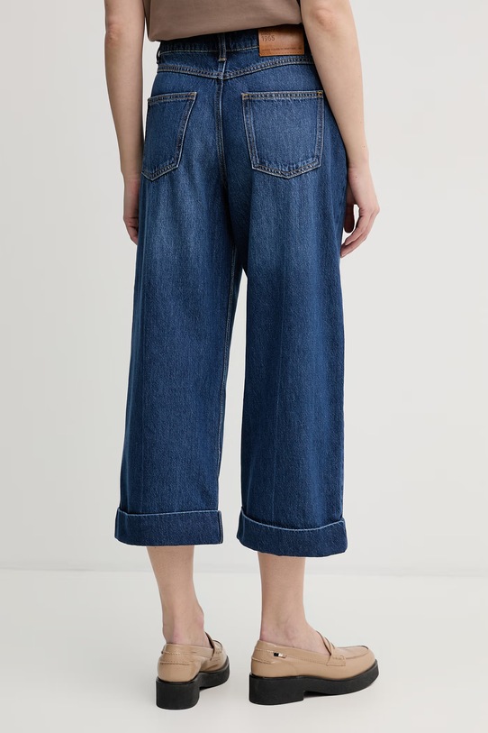 Odzież United Colors of Benetton Jeansy relaxed fit damskie 4IKGDE02Q niebieski