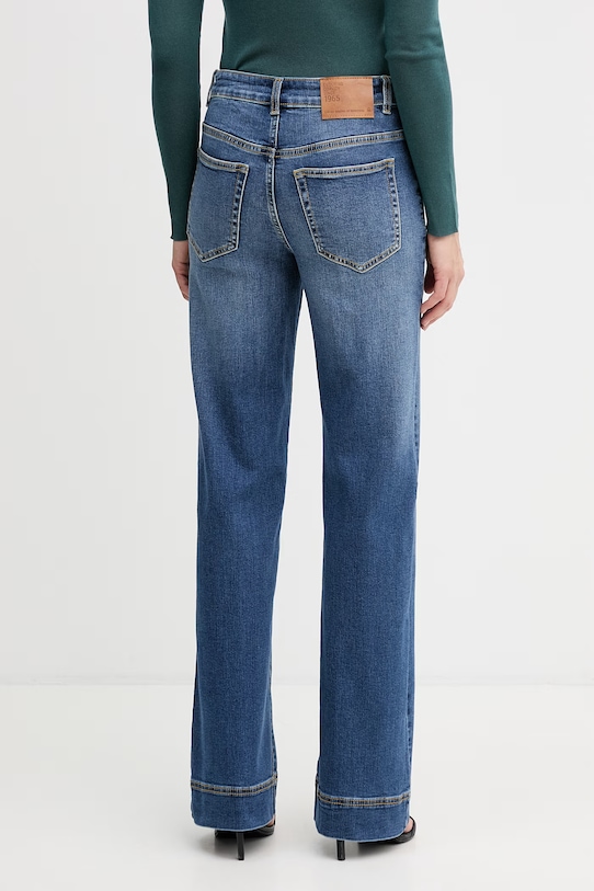 Odzież United Colors of Benetton jeansy wide leg damskie 4SRNDE02O niebieski