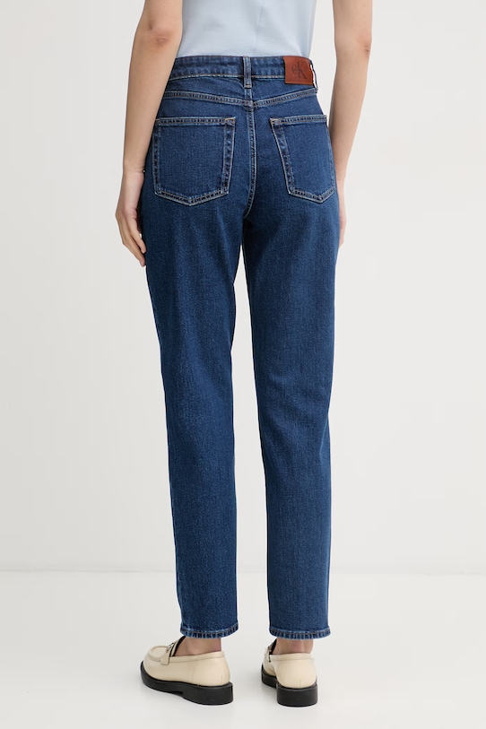 Odzież Calvin Klein Jeans jeansy relaxed fit damskie LV047F492G niebieski