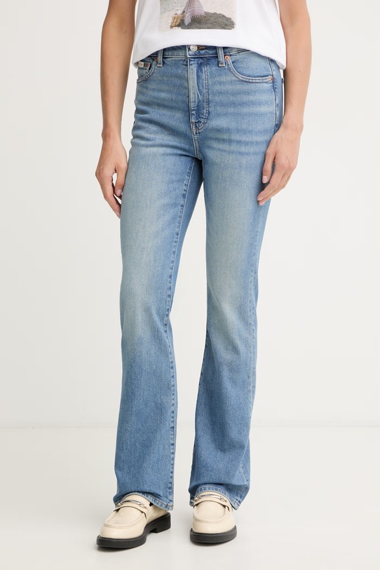 Calvin Klein Jeans rifle flare dámske modrá LV047F665G
