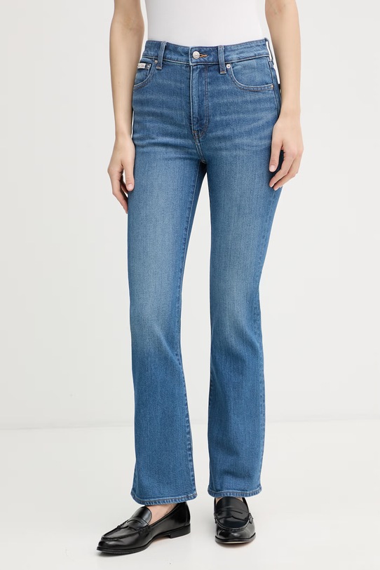 Calvin Klein Jeans jeansy skinny damskie niebieski LV047F666G