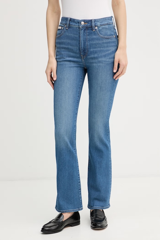 Calvin Klein Jeans jeansy skinny damskie niebieski LV047F666G