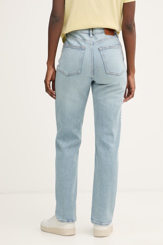 Oblečenie Calvin Klein Jeans rifle mom fit dámske LV047F670G modrá