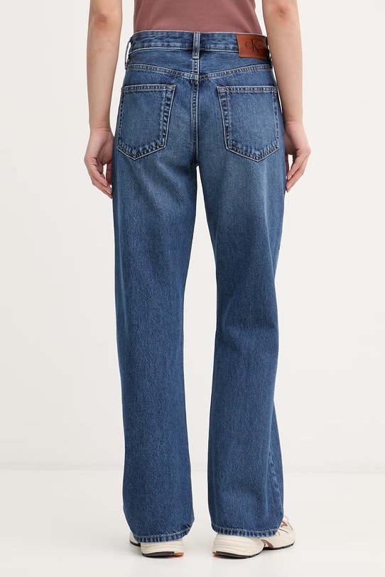 Oblečenie Calvin Klein Jeans rifle straight dámske LV047F682G modrá