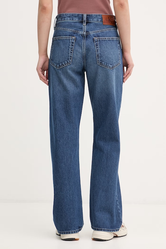 Oblečenie Calvin Klein Jeans rifle straight dámske LV047F682G modrá