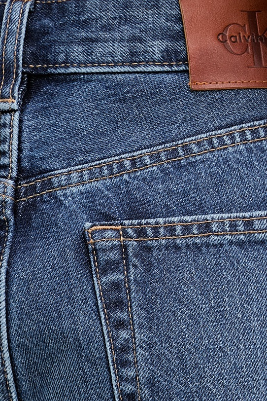 Calvin Klein Jeans rifle straight dámske modrá LV047F682G